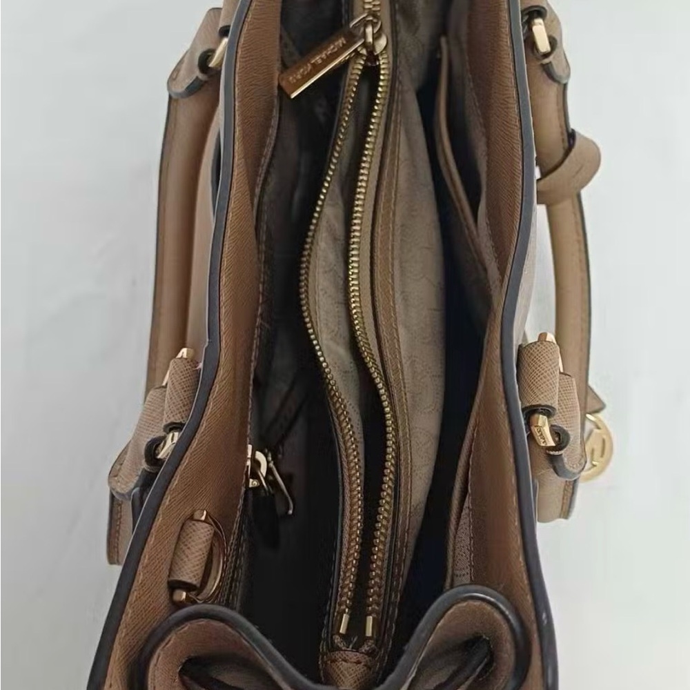 Michael Kors Tan Leather Satchel - Picture 7 of 7